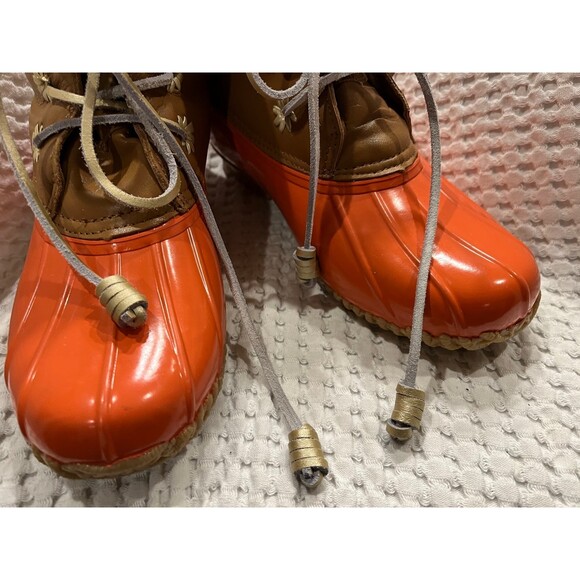 Jack Rogers Chloe Duck Boots 9 Peach Gold NEW w/o tags or box - Picture 12 of 12